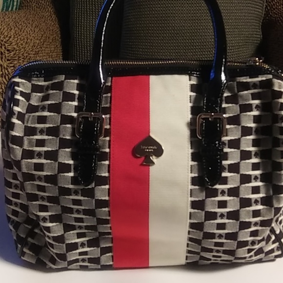 KATE SPADE Handbags - KATE SPADE SHAWNA SIGNATURE SPADE JACQUARD BAG